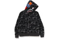 BAPE Color Camo Shark Full Zip Hoodie Black