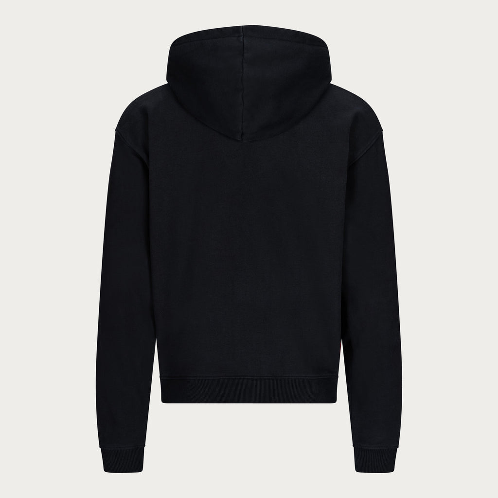 BLACK BASIC HOODIE