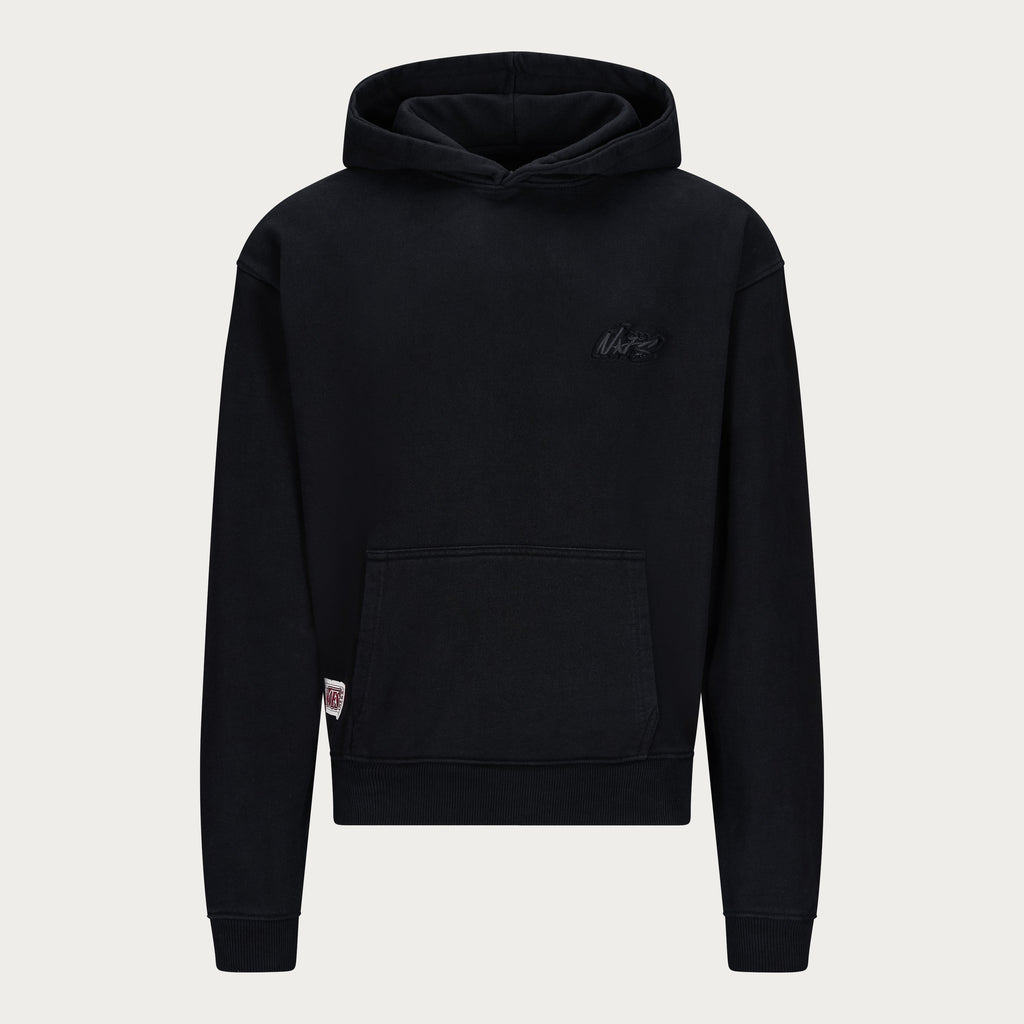 BLACK BASIC HOODIE