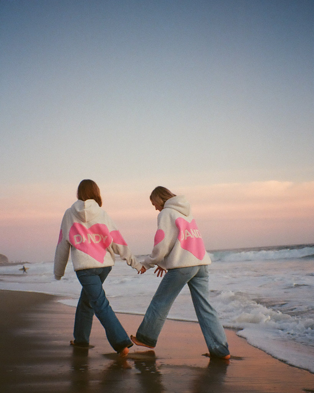Big Heart Oversized Lux Hoodie in Heather Gray