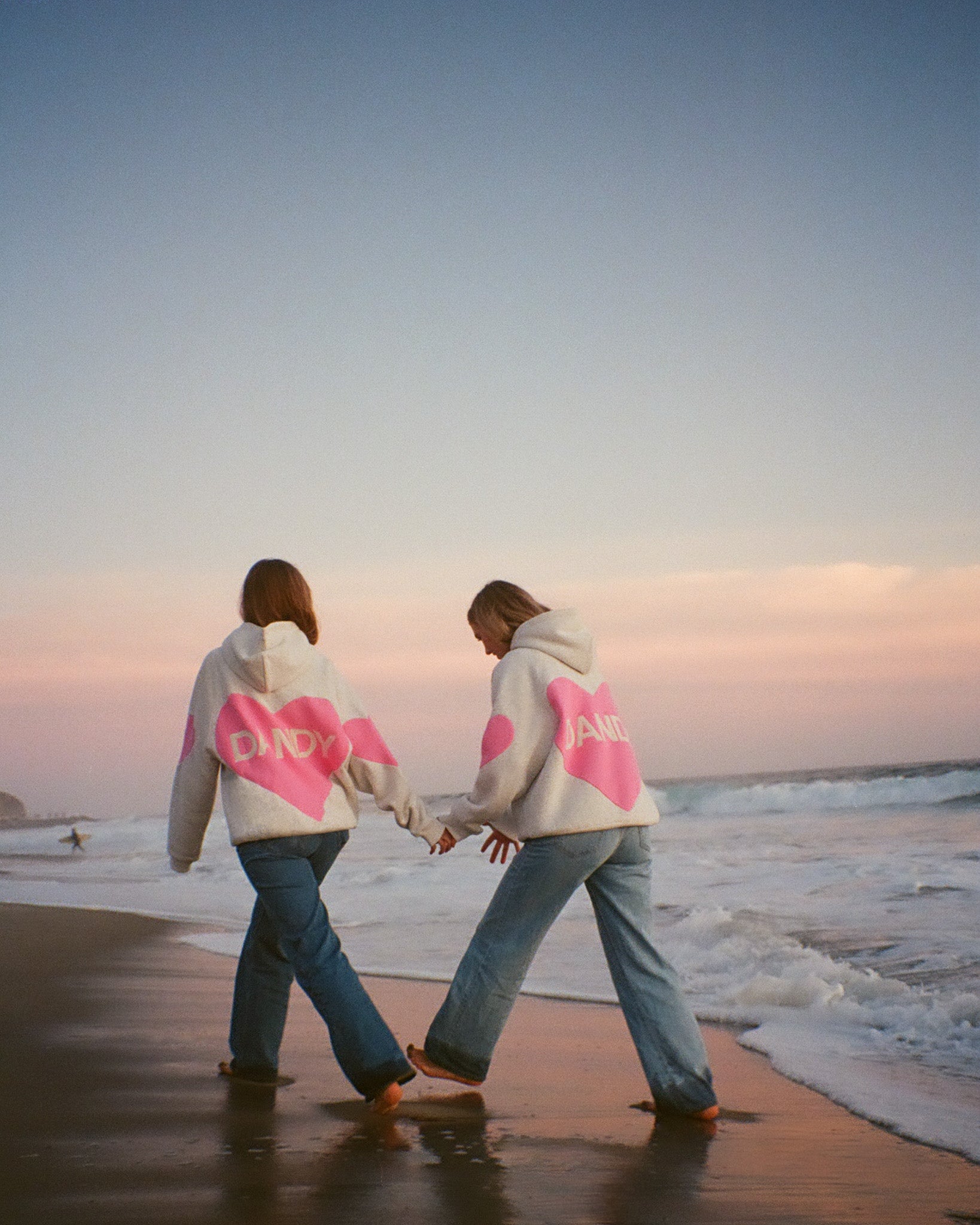 Big Heart Oversized Lux Hoodie in Heather Gray