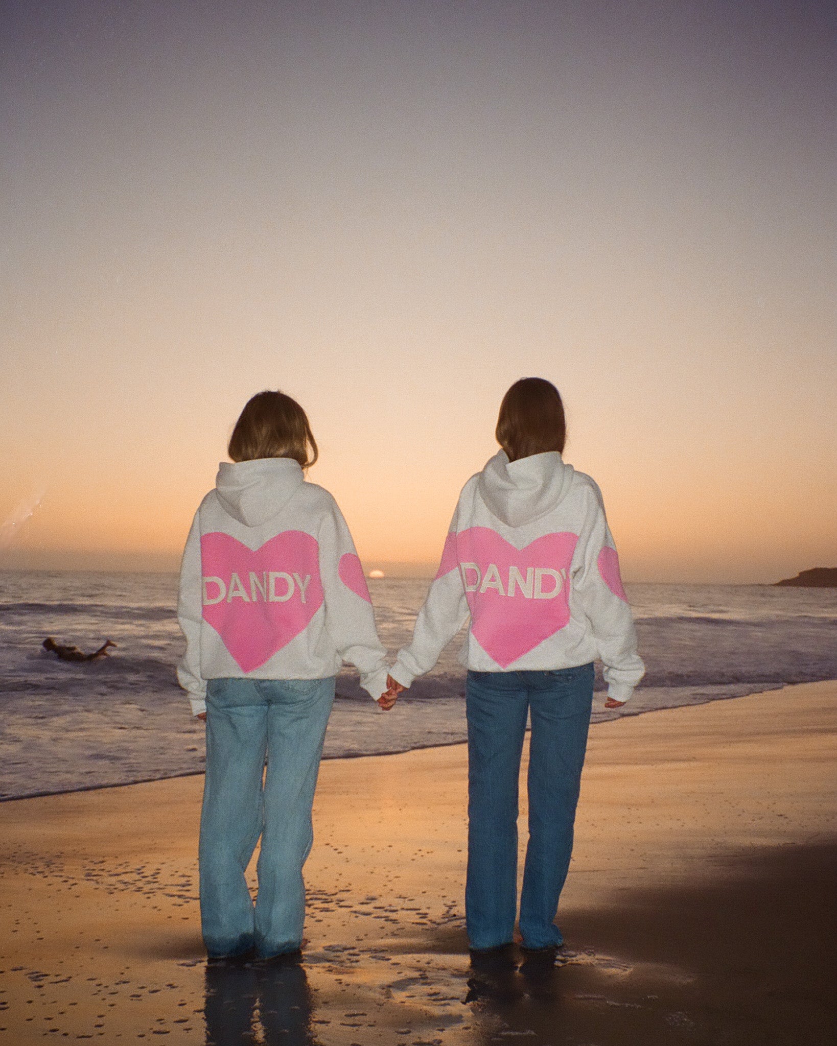 Big Heart Oversized Lux Hoodie in Heather Gray