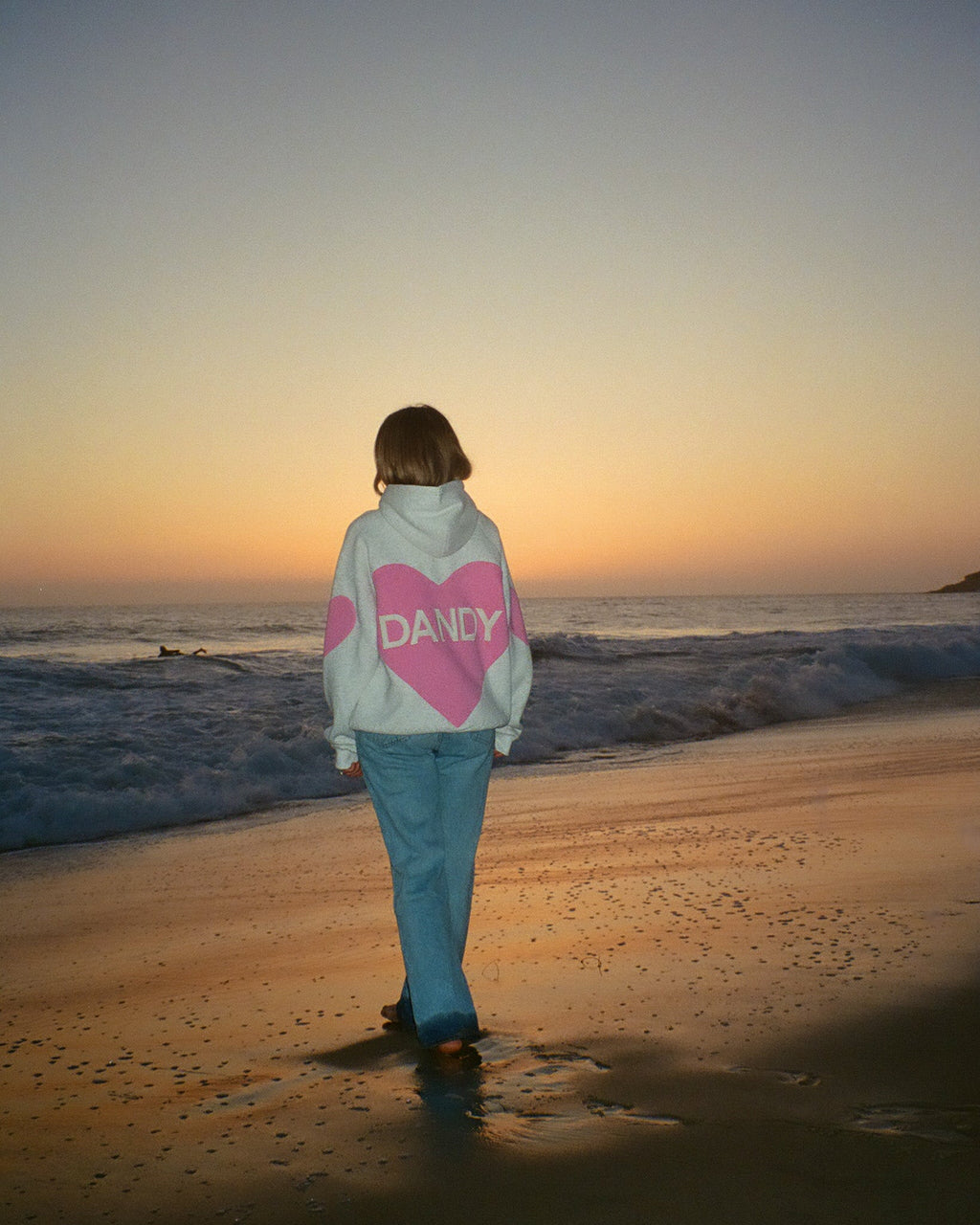 Big Heart Oversized Lux Hoodie in Heather Gray