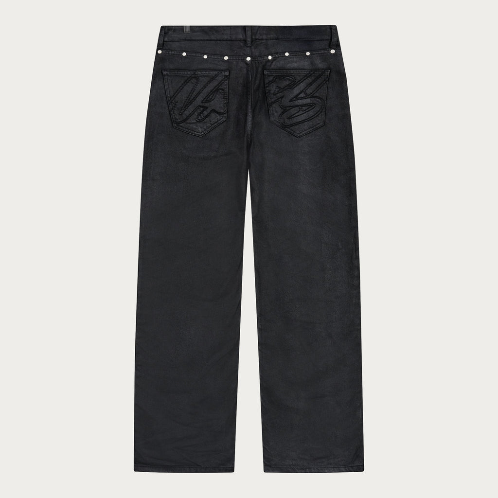 WAXED DENIM BLACK