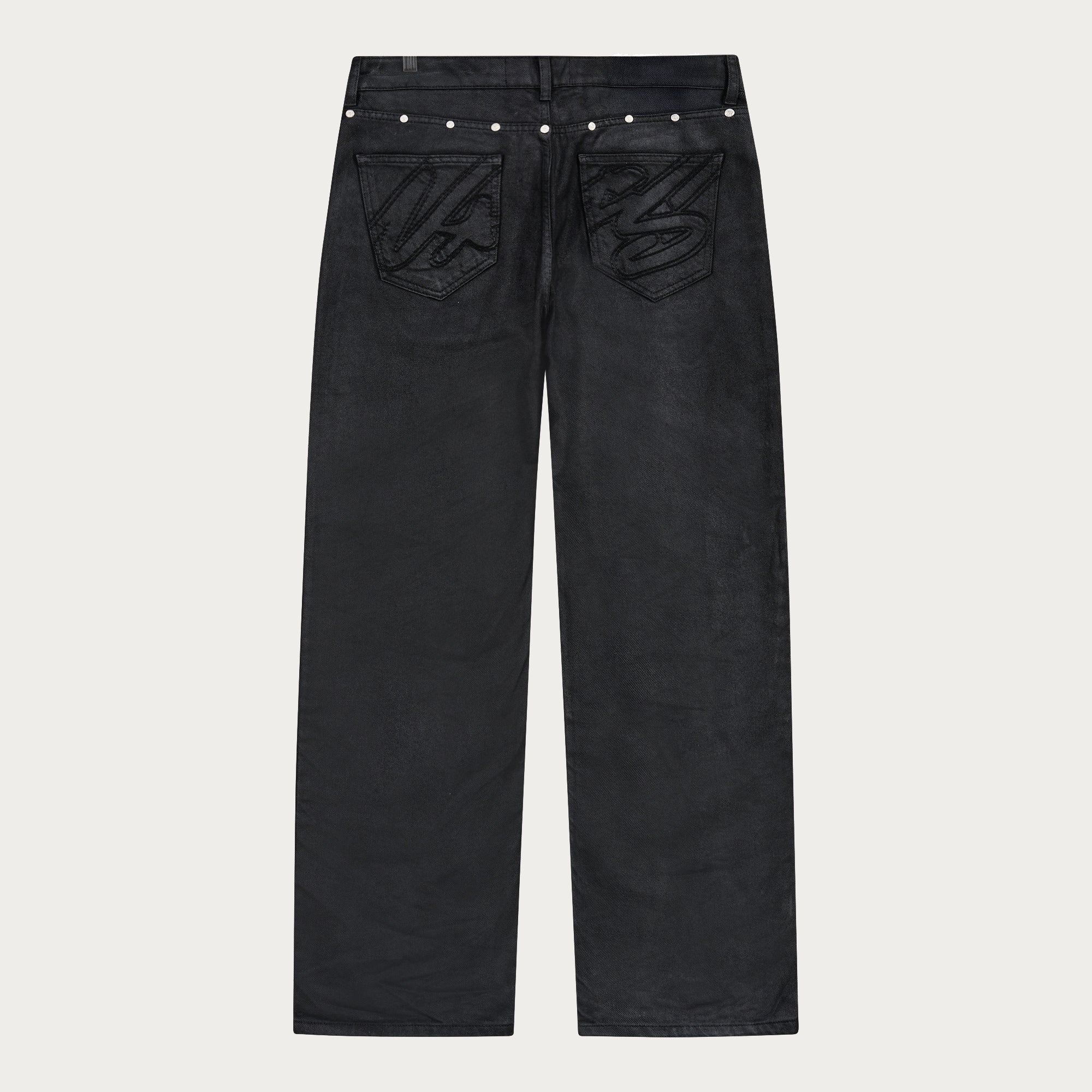 WAXED DENIM BLACK