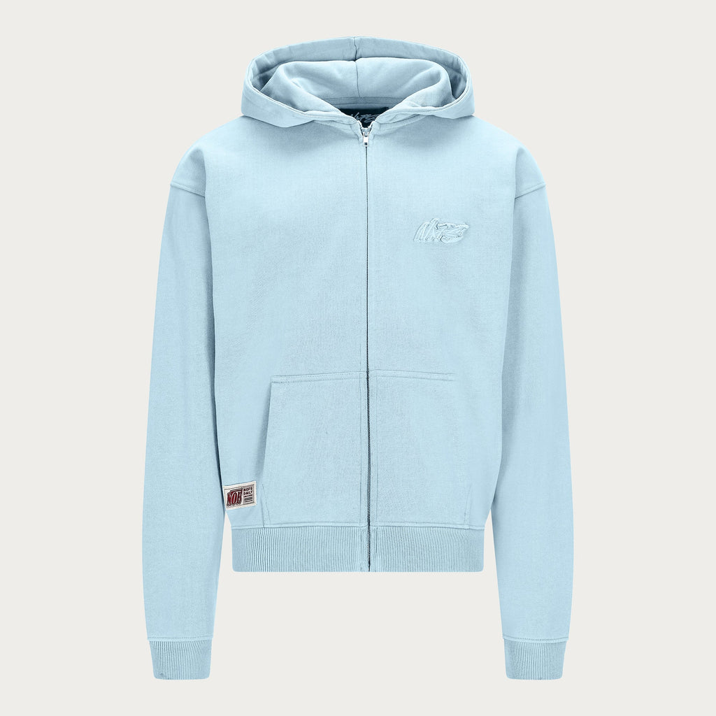 BABYBLUE BASIC ZIP HOODIE