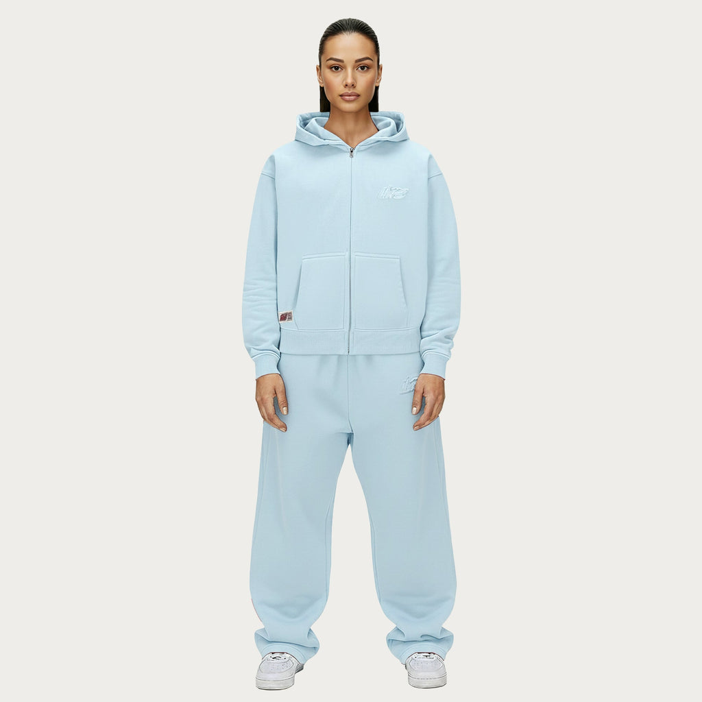 BABYBLUE BASIC ZIP HOODIE